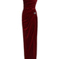 Emma Velvet Dress (Red)