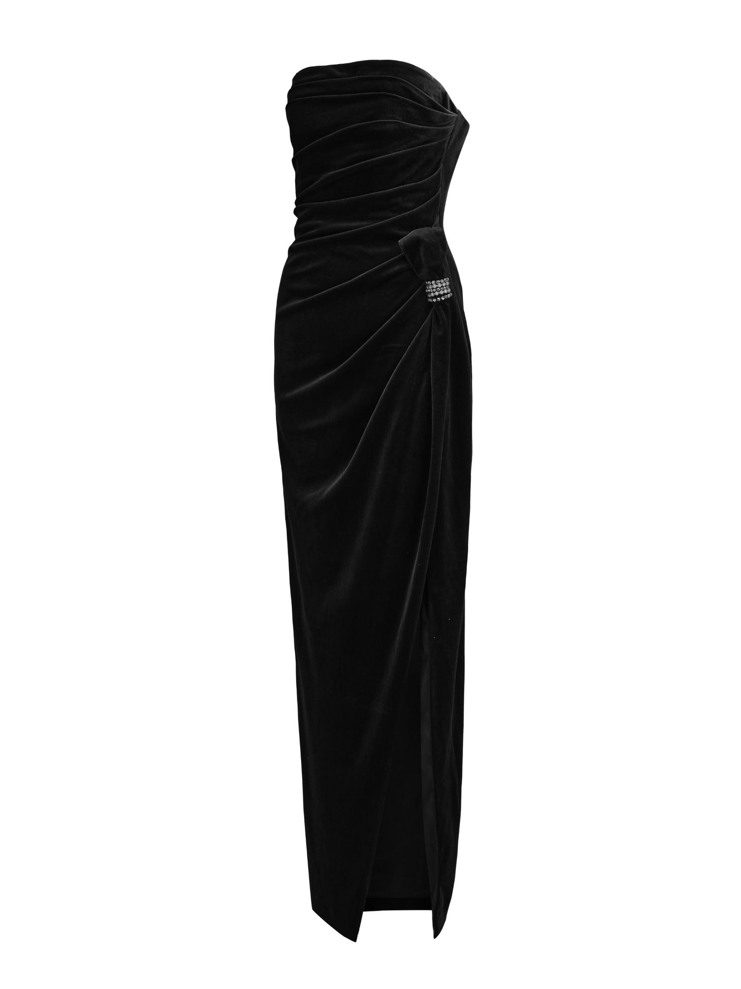 Emma Velvet Dress (Black)