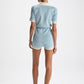 Lexi Knit Romper (Blue)