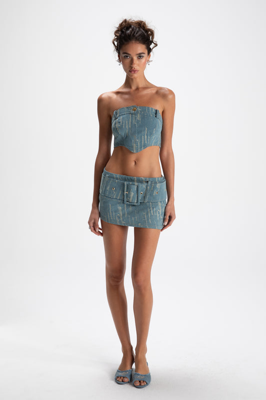 Claire Denim Mini Skirt