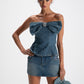 Kate Denim Tube Top