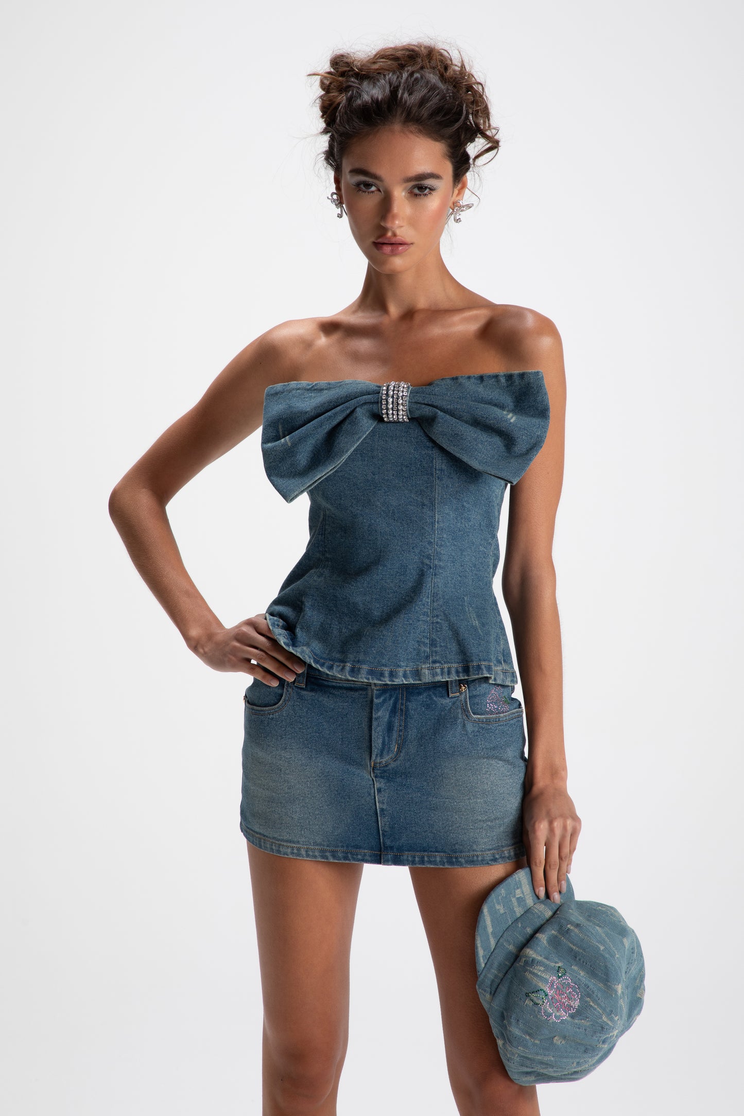 Kate Denim Tube Top