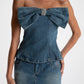 Kate Denim Tube Top