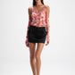 Elle Satin Mini Skirt (Black) (Final Sale)