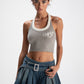 Macie Knit Halter Top (Grey) (Final Sale)