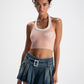 Macie Knit Halter Top (Light Pink) (Final Sale)