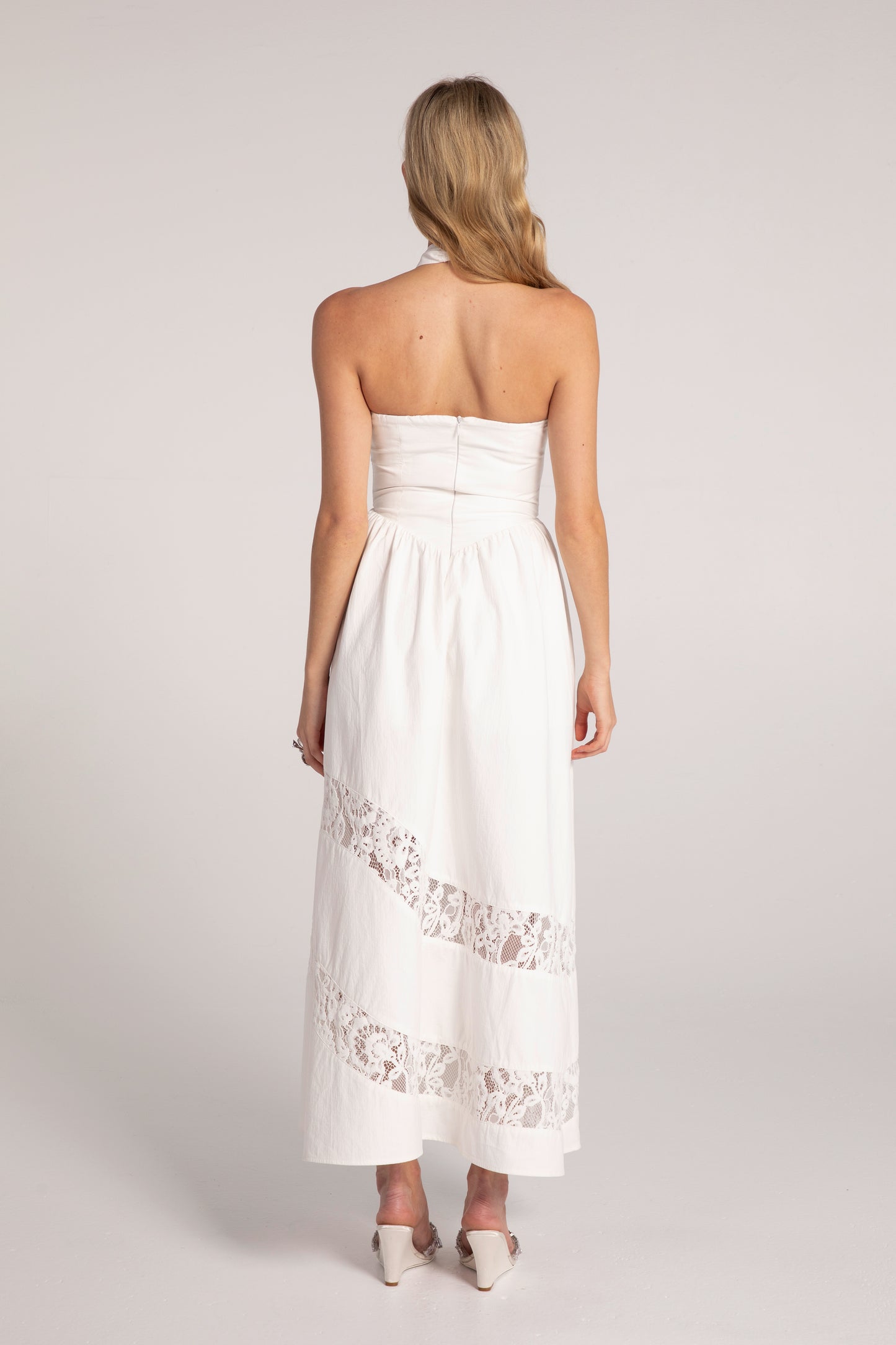 Portia Lace Dress (White)