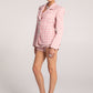 Maya Lapel Suit Jacket (Pink Checkered)