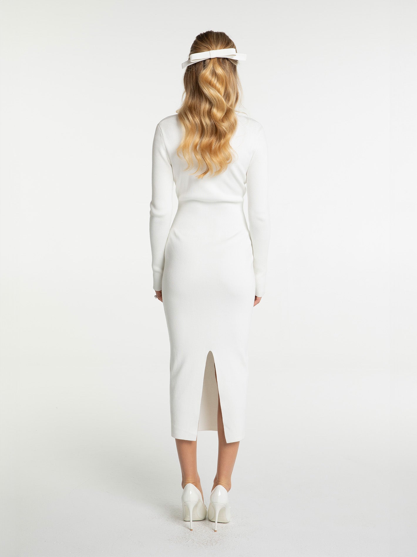 Rylee Knit Dress (White)