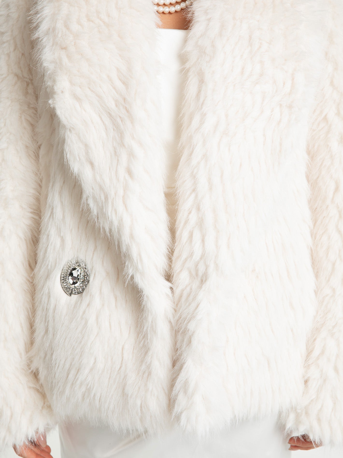 Alyssa Fur Coat (White)