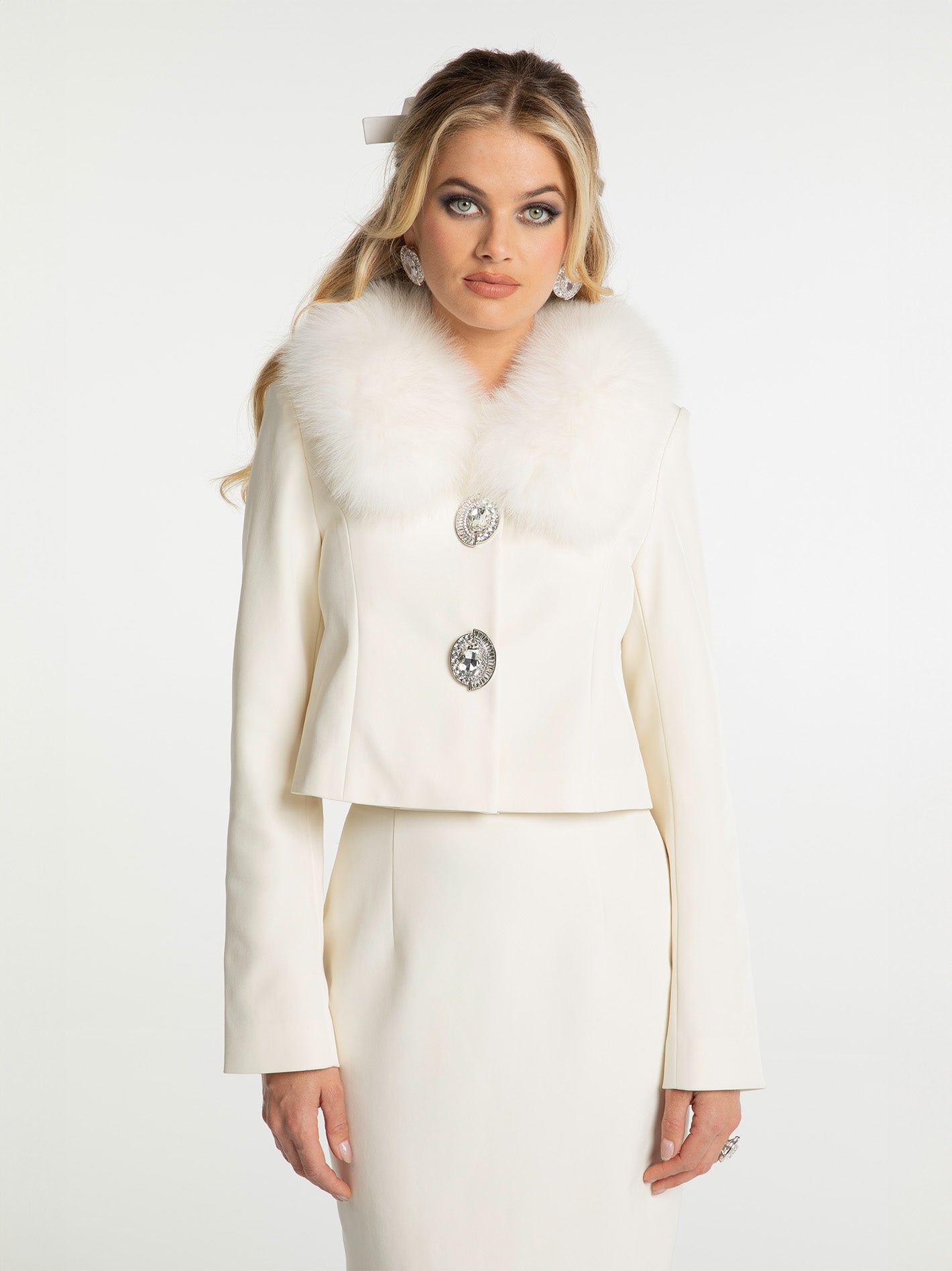 Claira Fur Collar (Off white)