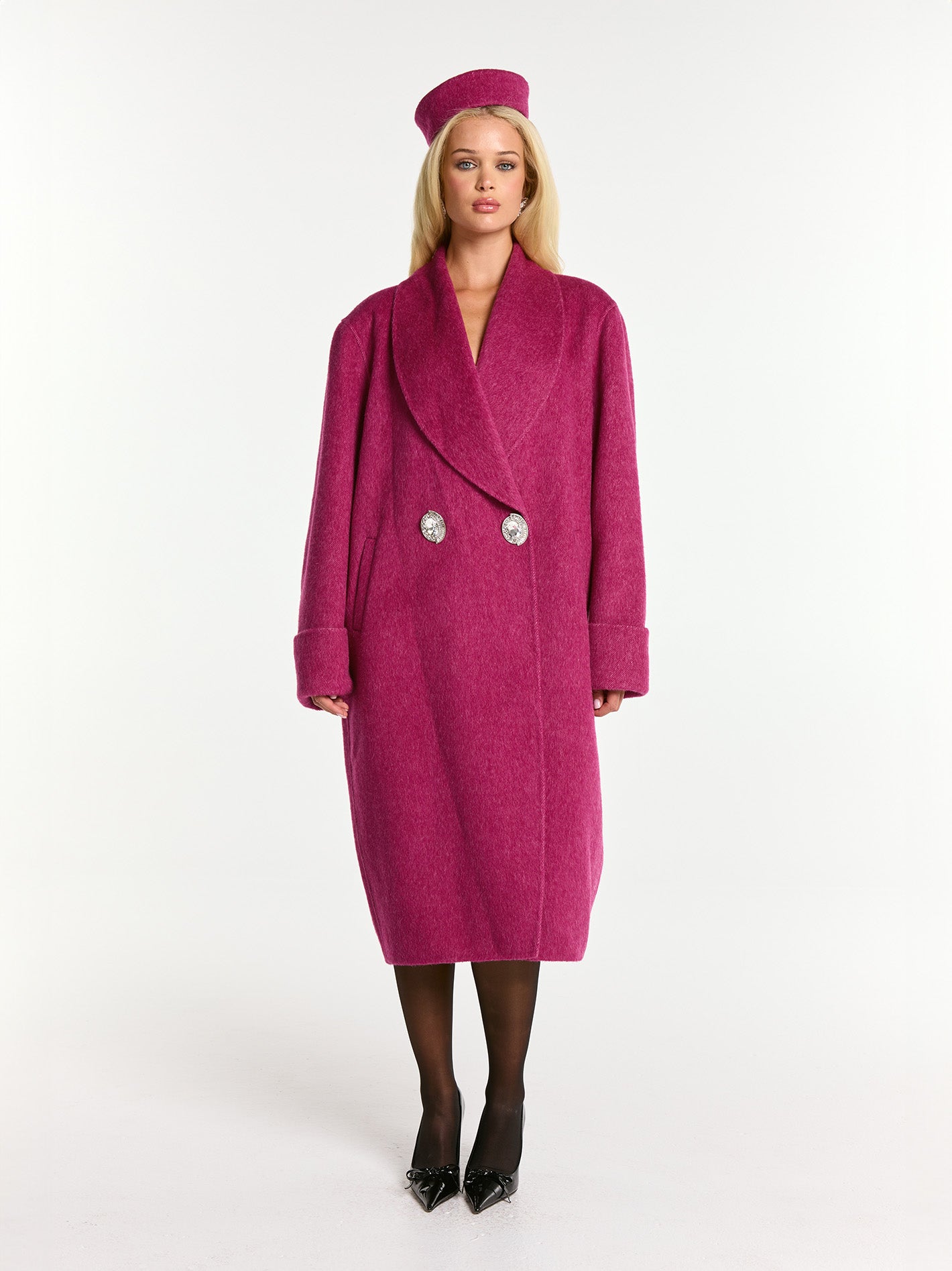 Audrina Coat (Rose Red)