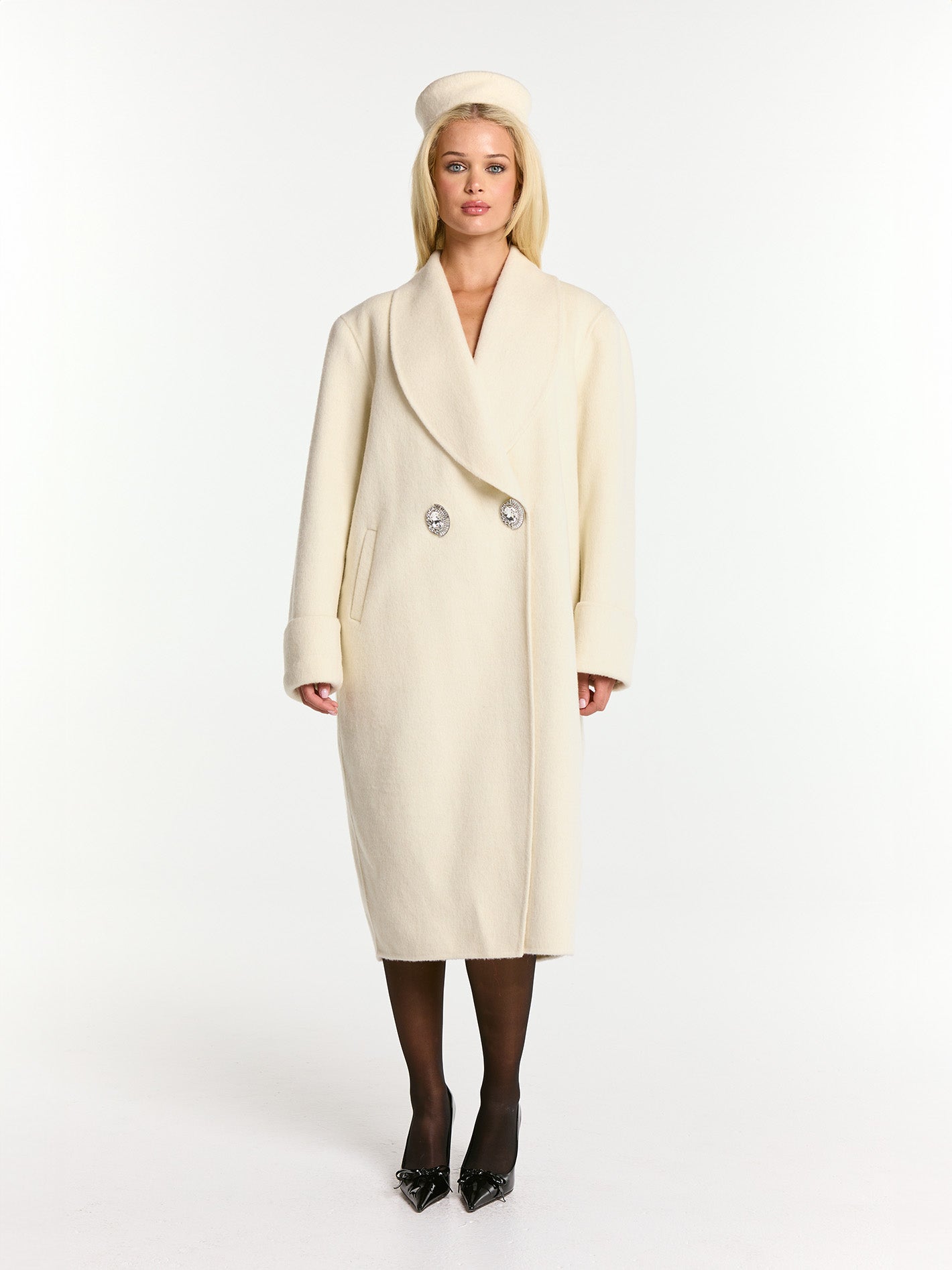 Audrina Coat (White)