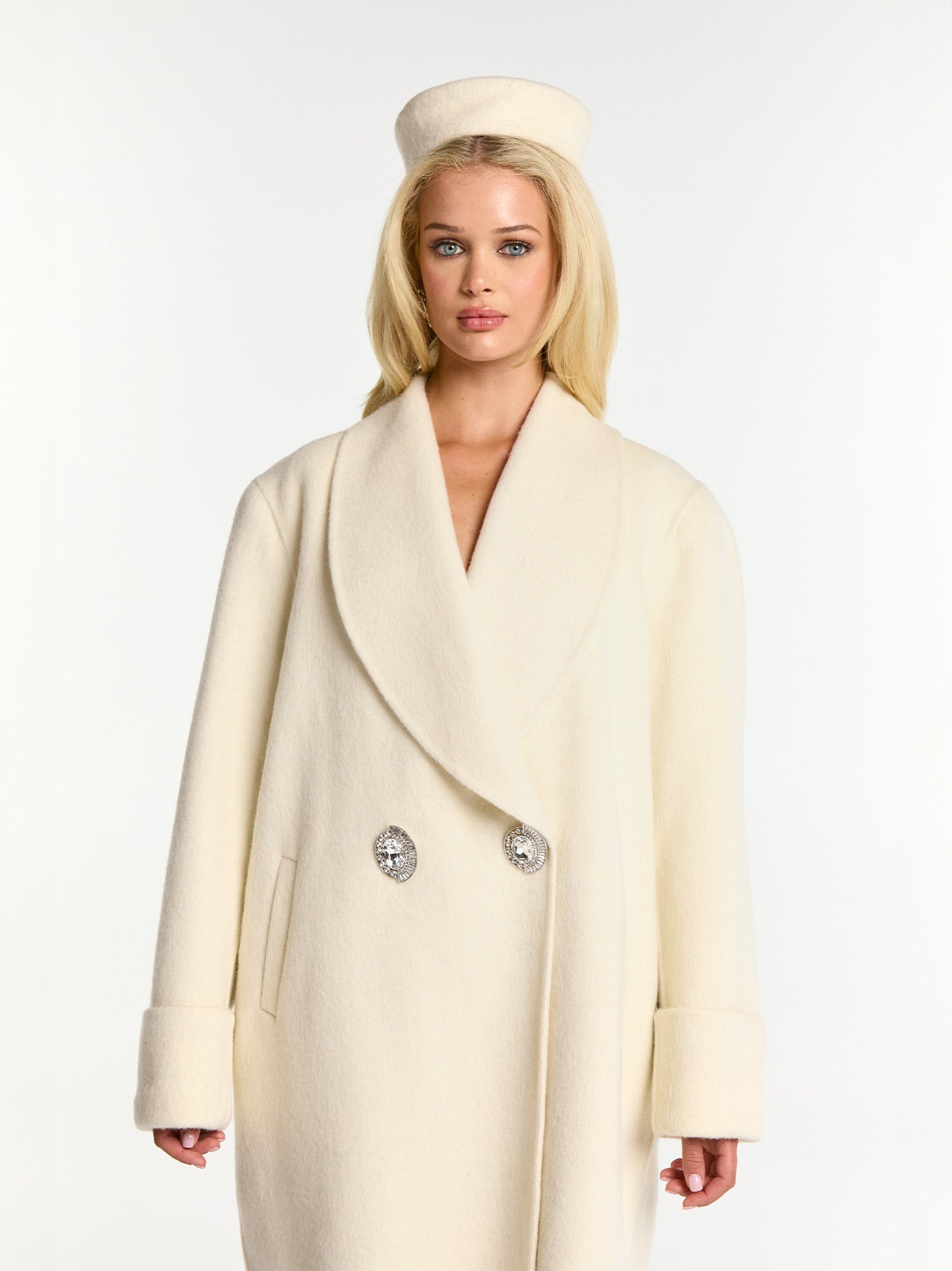 Audrina Coat (White)