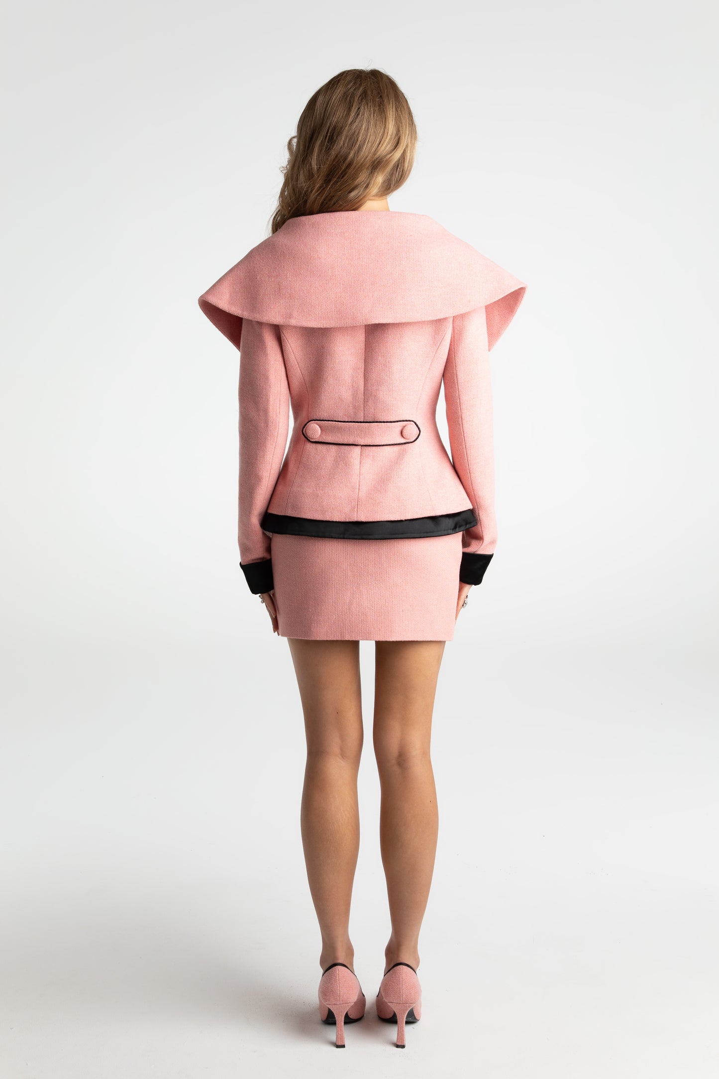 Nadia Lapel Jacket (Pink) (Final Sale)