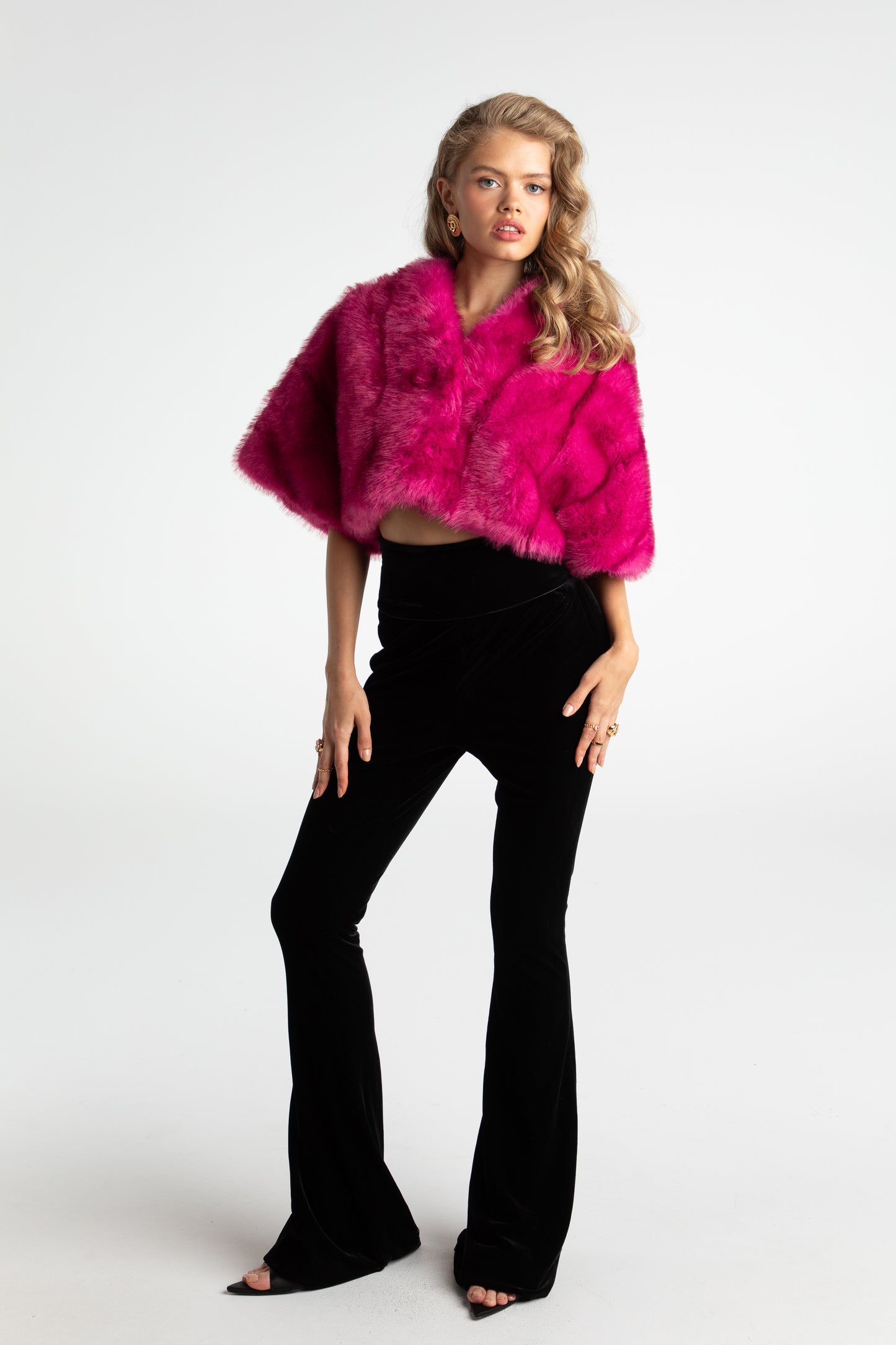 Sophia Fur Coat (Pink)