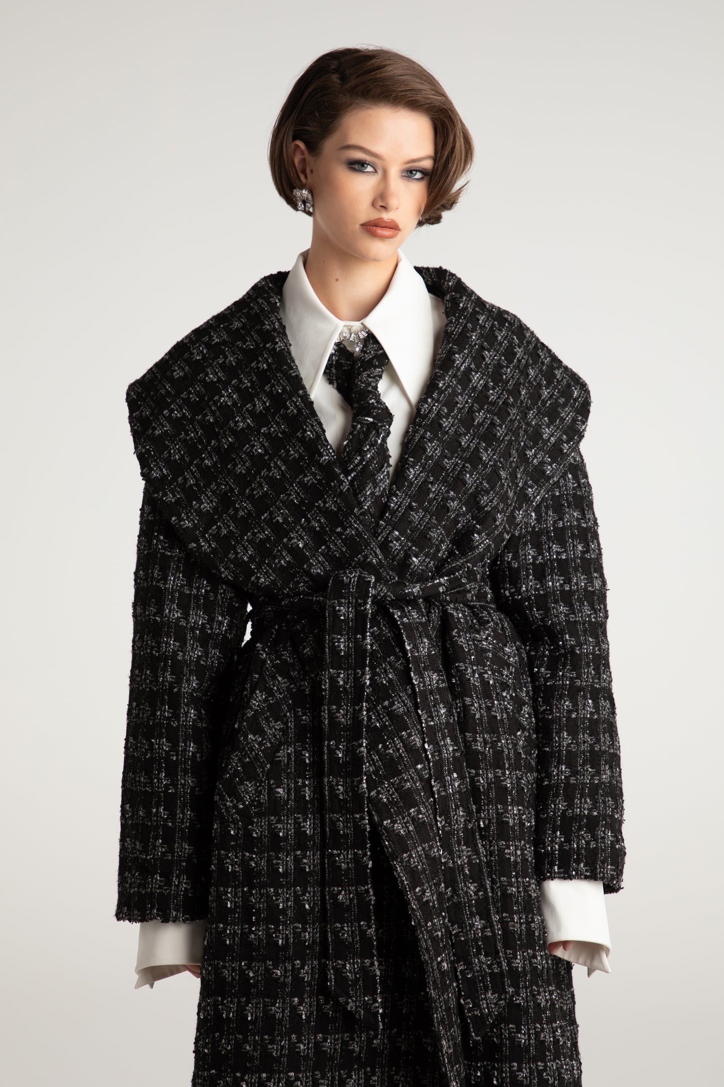 Emmeline Lapel Coat (Black)