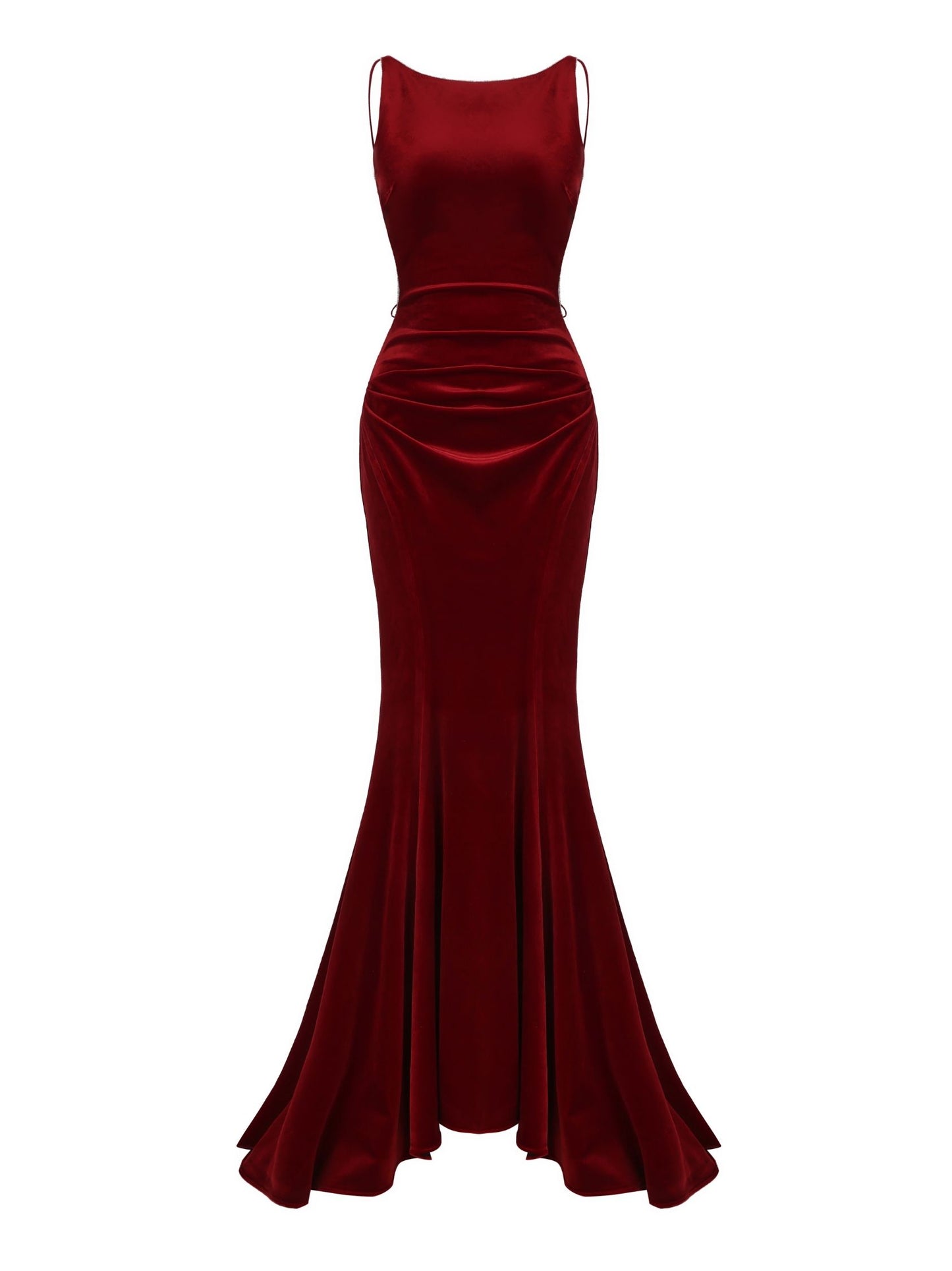 Pauline Velvet Dress (Red)