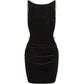 Lucia Velvet Dress (Black)