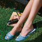 Chloe Heels (Denim) (Final Sale)