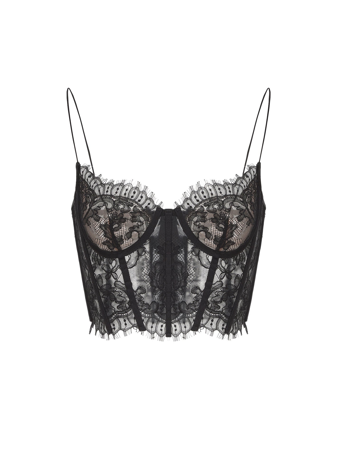 Audrina Lace Top (Black)