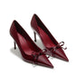 Audrina Bow Heels (Red)