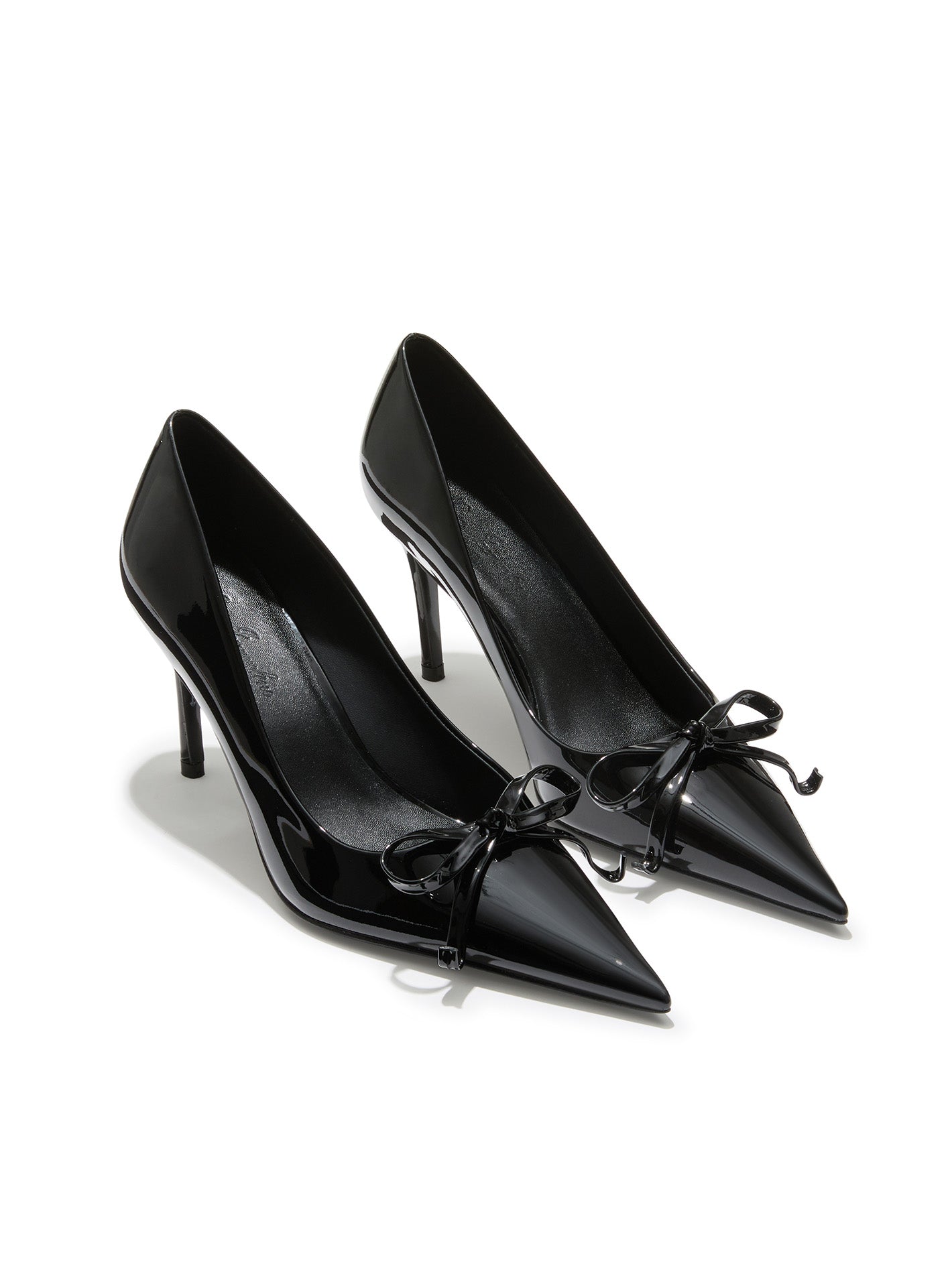 Audrina Bow Heels (Black)