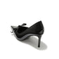 Audrina Bow Heels (Black)