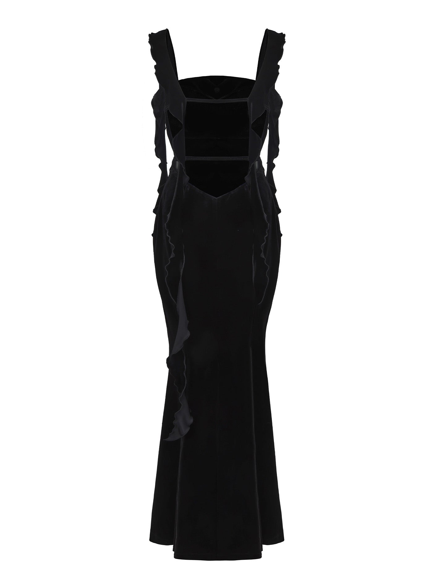 Caroline Velvet Dress (Black)