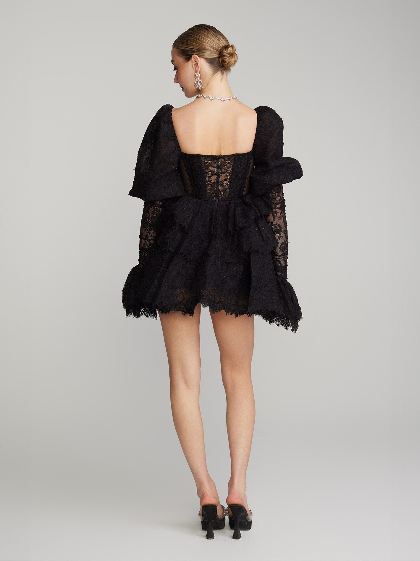 Penelope Lace Dress (Black)