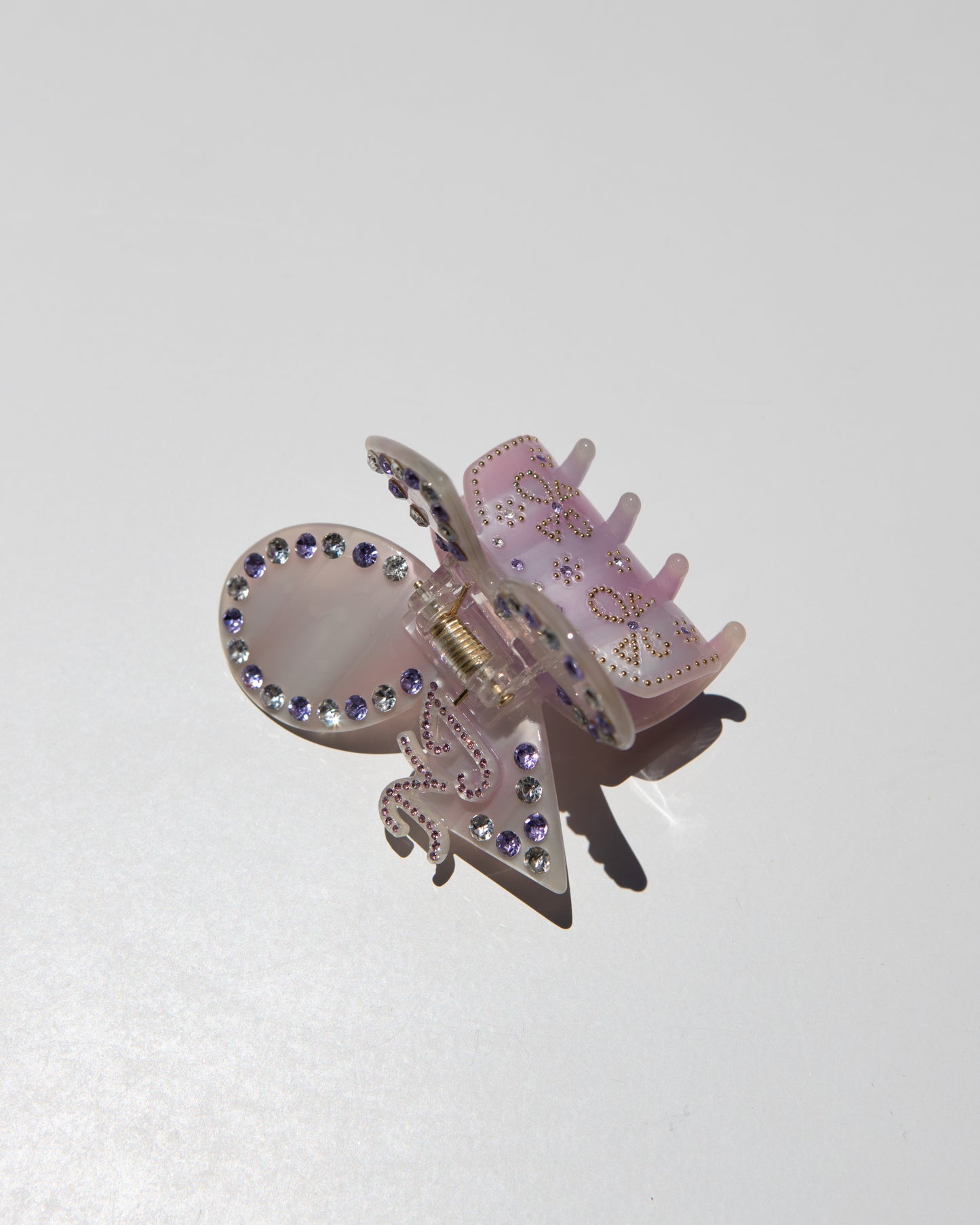 Chloe Crystal Butterfly Claw Clip (Purple)