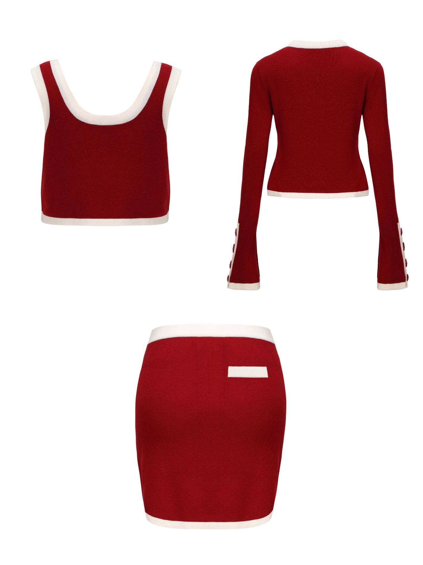 Matilda Knit Set (Red)