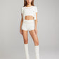 Kennedy Knit Top Set (White)