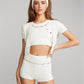 Kennedy Knit Top Set (White)