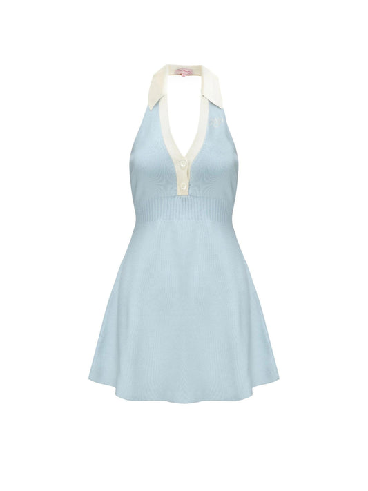 Samantha Knit Dress (Blue)