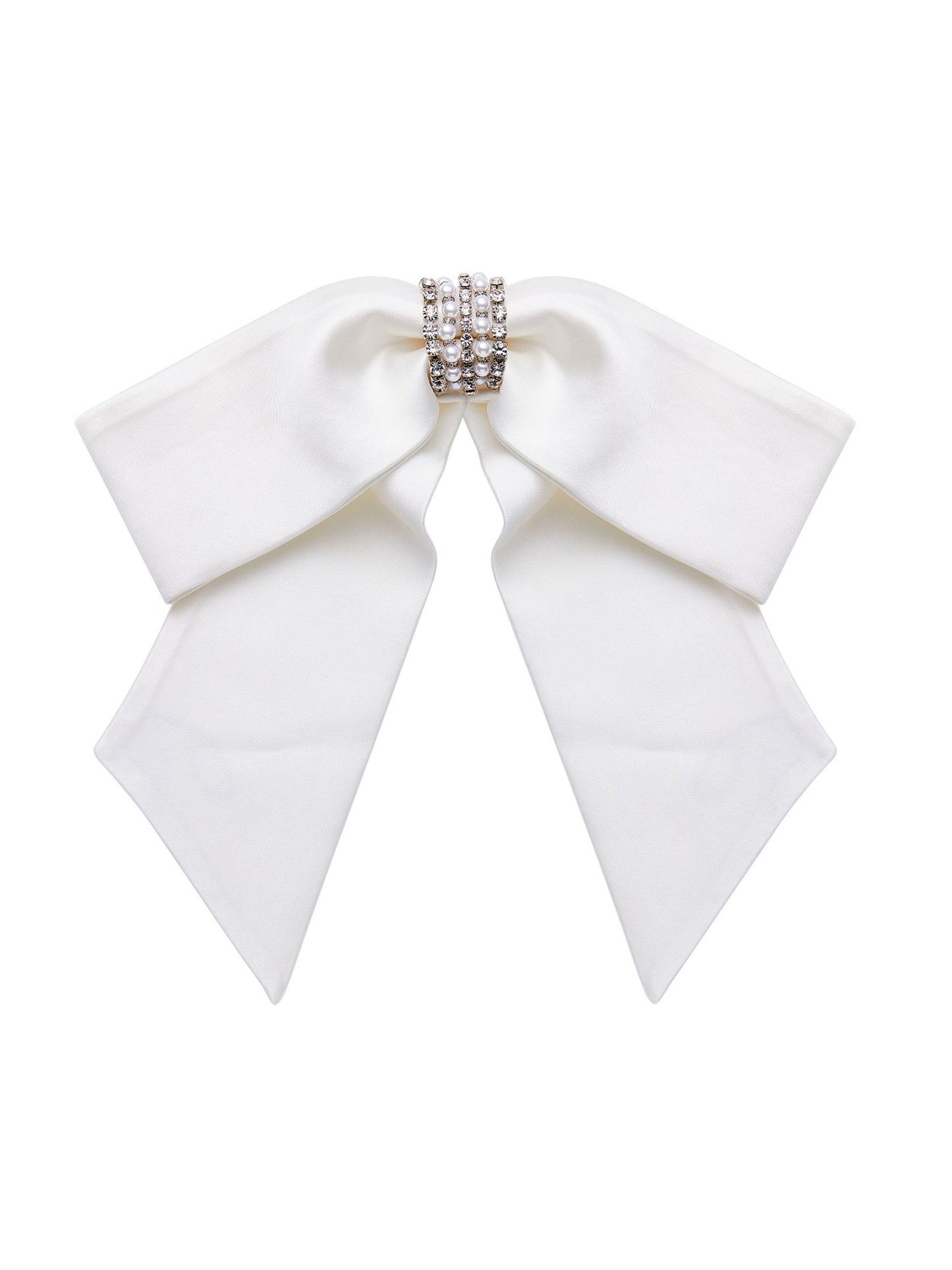 Ilana Diamond Bow (White)