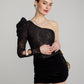 Wilma Velvet Dress (Black)