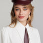 Mirabel Faux Leather Hat (Brown)