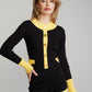 Matilda Knit Jumpsuit (Black & Yellow)