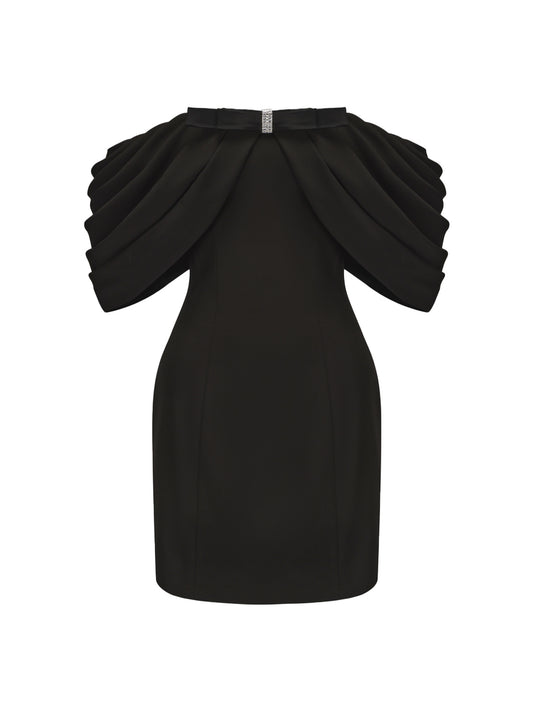 Kate Bow Dress (Black)