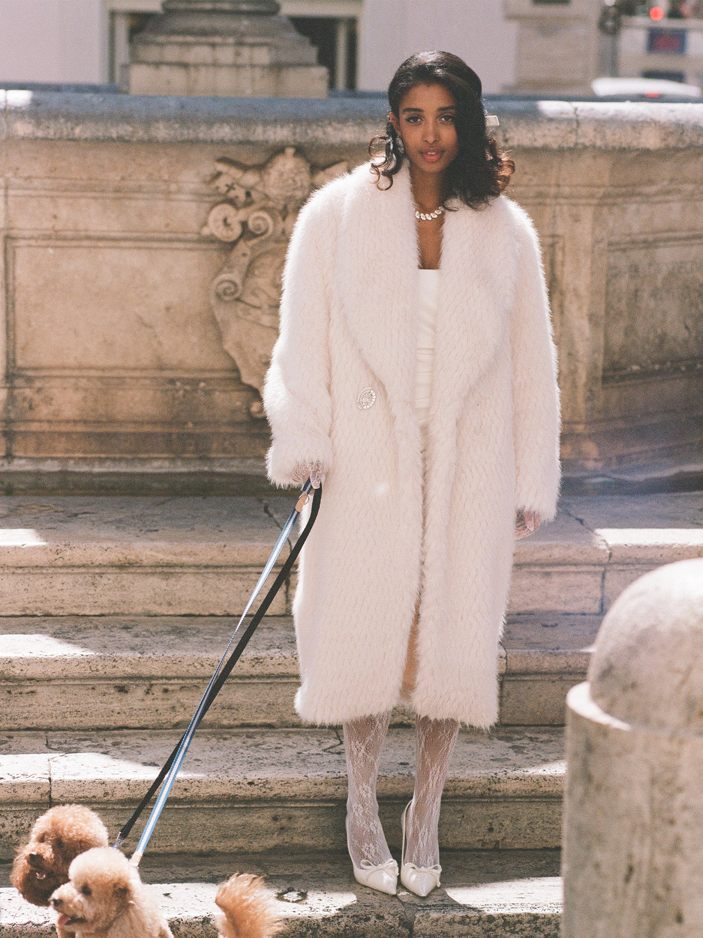 Marisa Fur Coat (White)