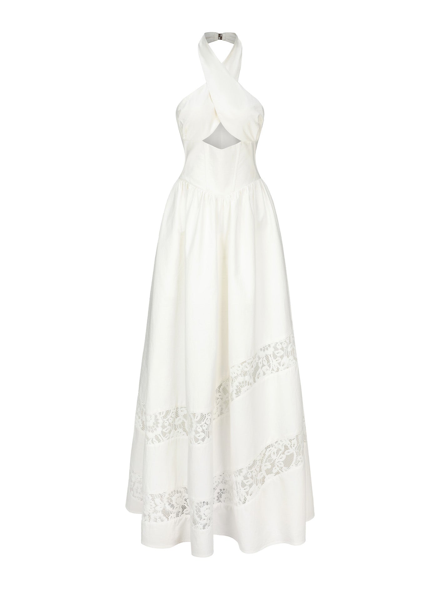 Portia Lace Dress (White)