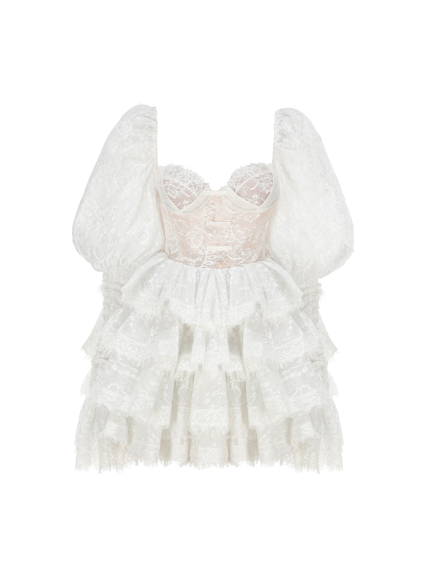 Penelope Lace Dress (White)