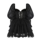 Penelope Lace Dress (Black)