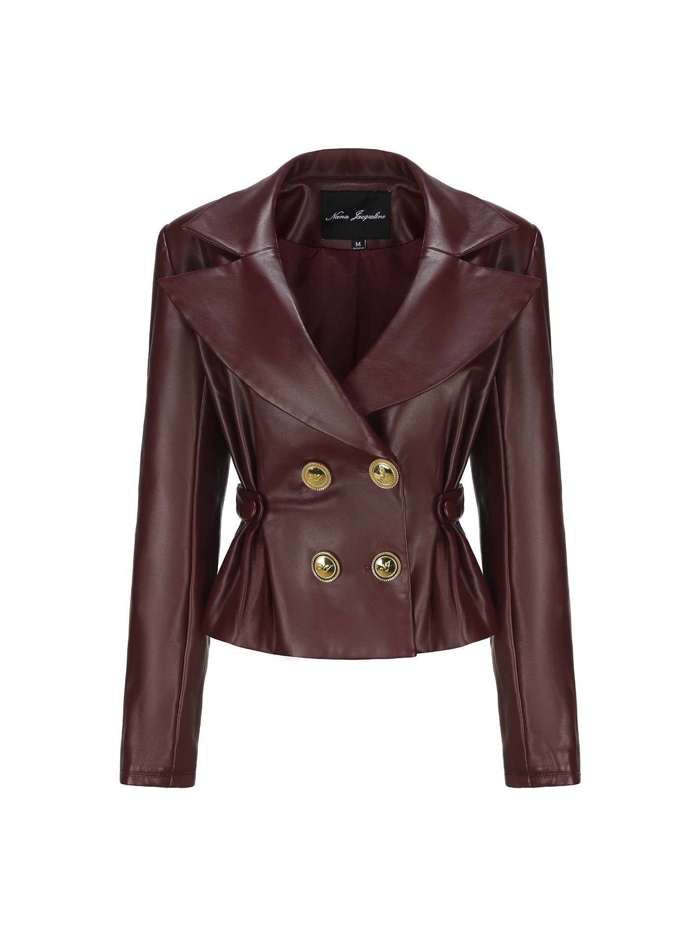 Mirabel Faux Leather Jacket (Brown)