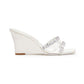 Cassandra Diamond Heels (White) (Final Sale)