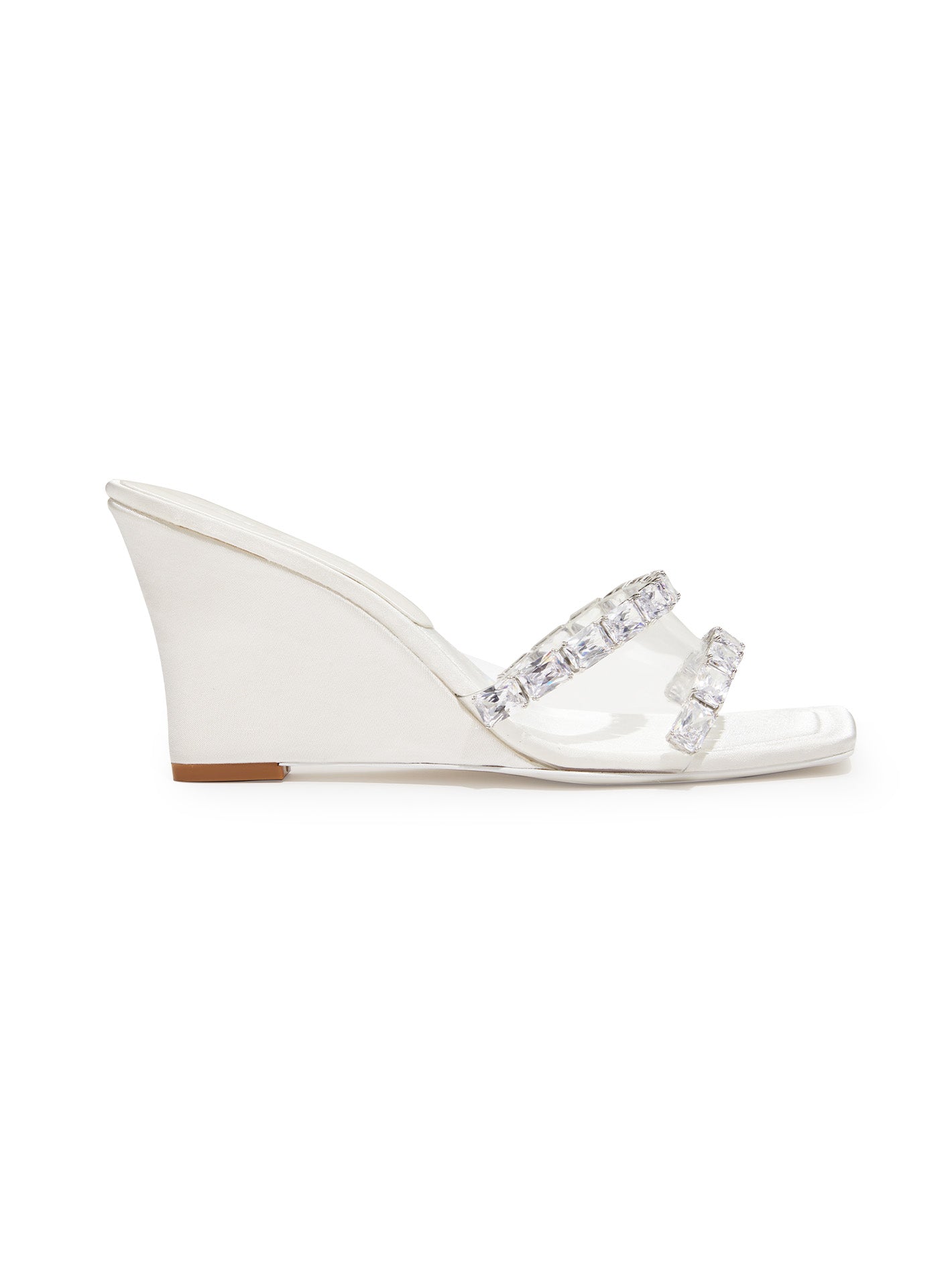 Cassandra Diamond Heels (White)