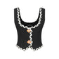 Lisette Vest Top (Black)