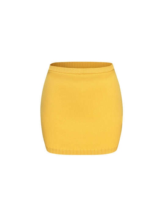 Kennedy Knit Skirt (Yellow)