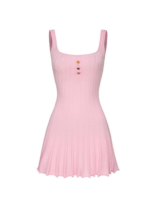 Janelle Knit Dress (Pink)